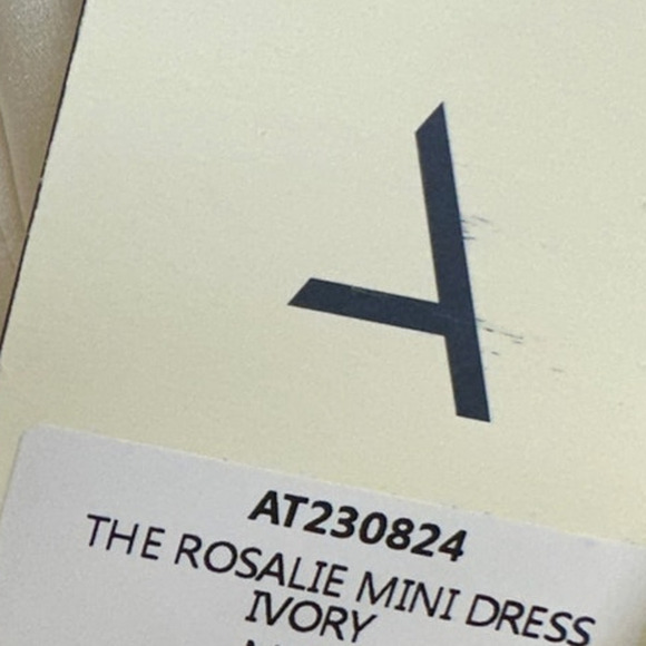 NWT Atoir REVOLVE Rosalie Gold Cream Mini Dress Size 2 Rosettes Floral Feminine - Picture 14 of 16